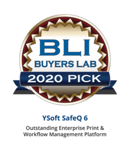 YSoft SafeQ 6, A BLI Pick Award Winner